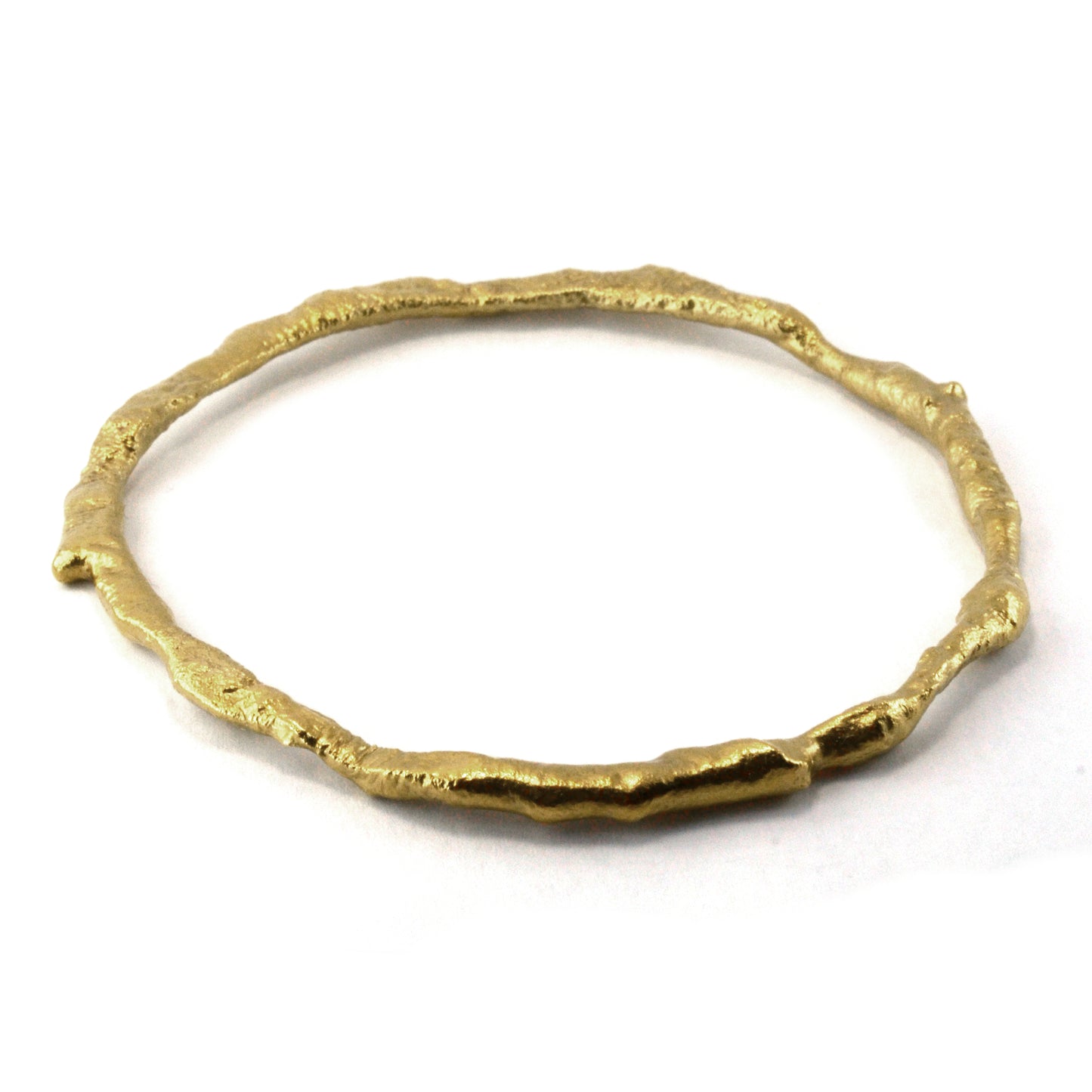 Molten gold bangle