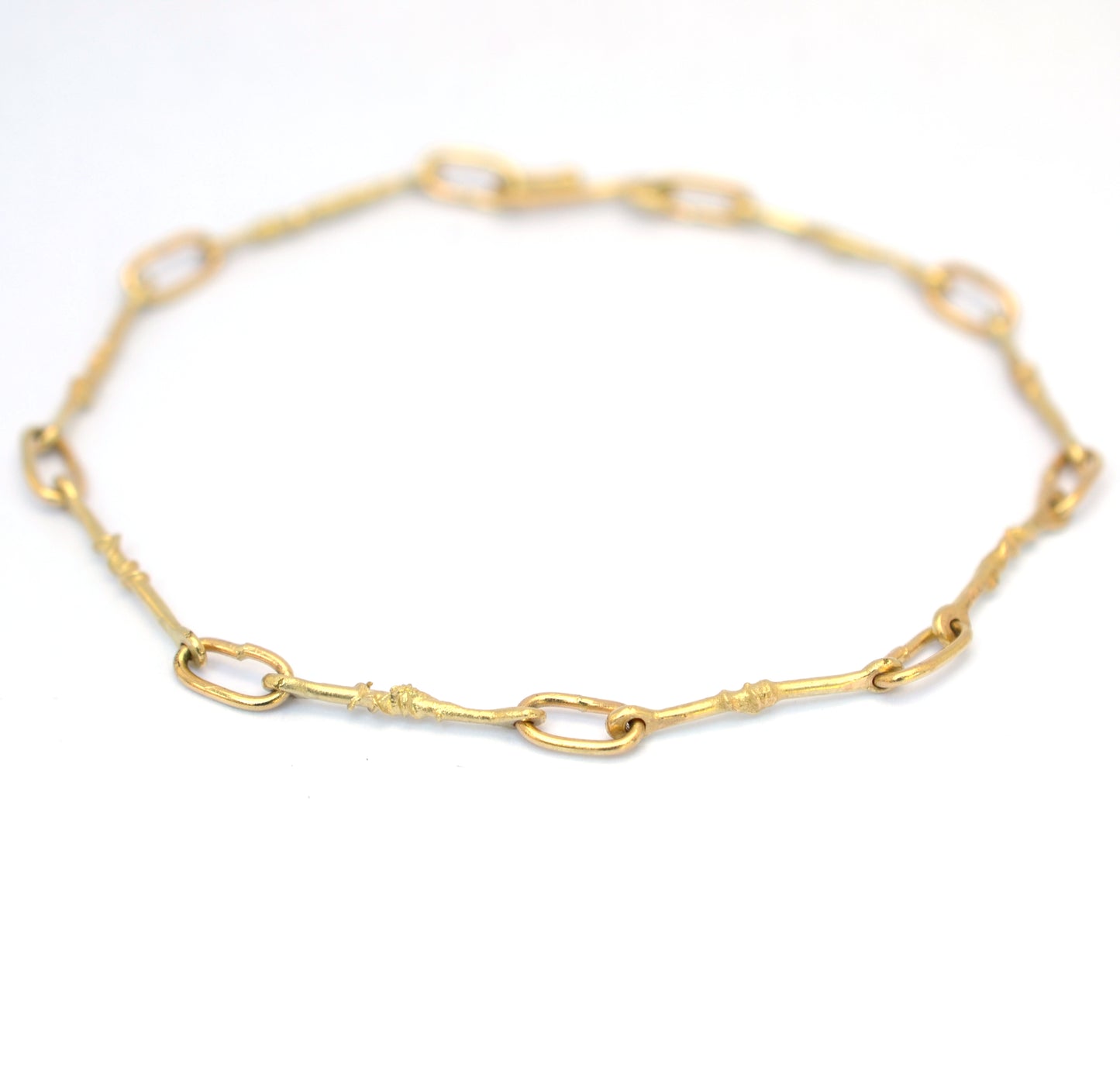 Handmade molten gold bracelet