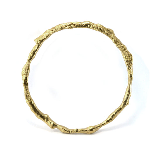 Molten gold bangle