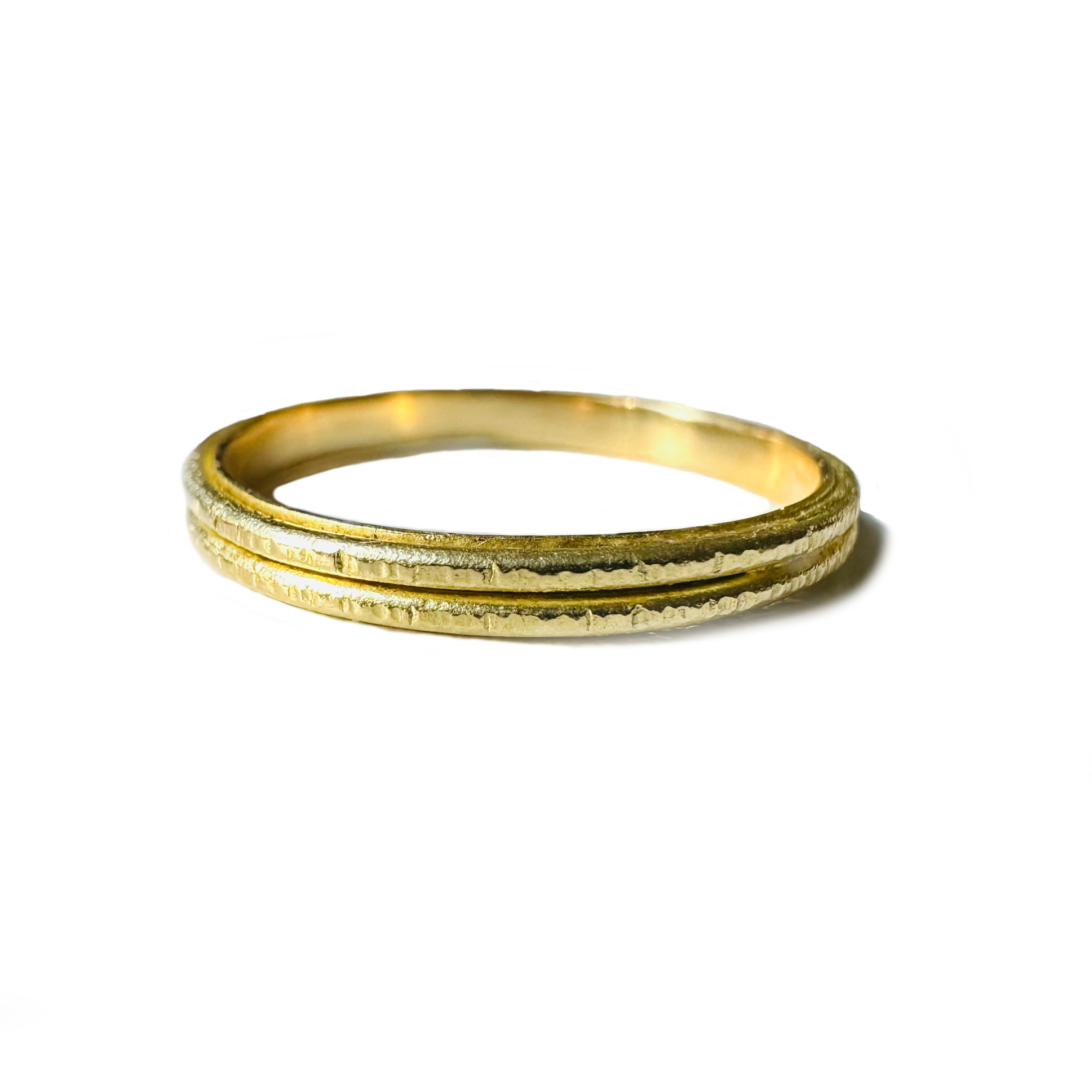 Textured deals gold band