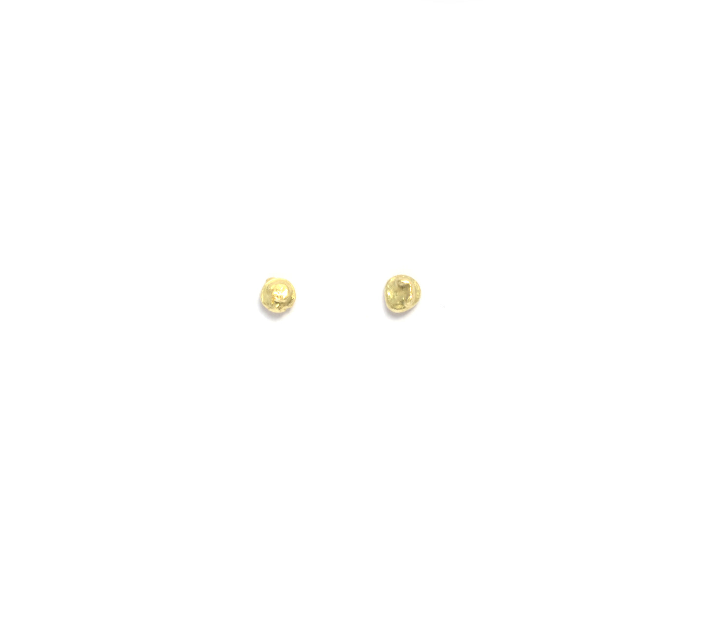 Molten gold moonscape studs