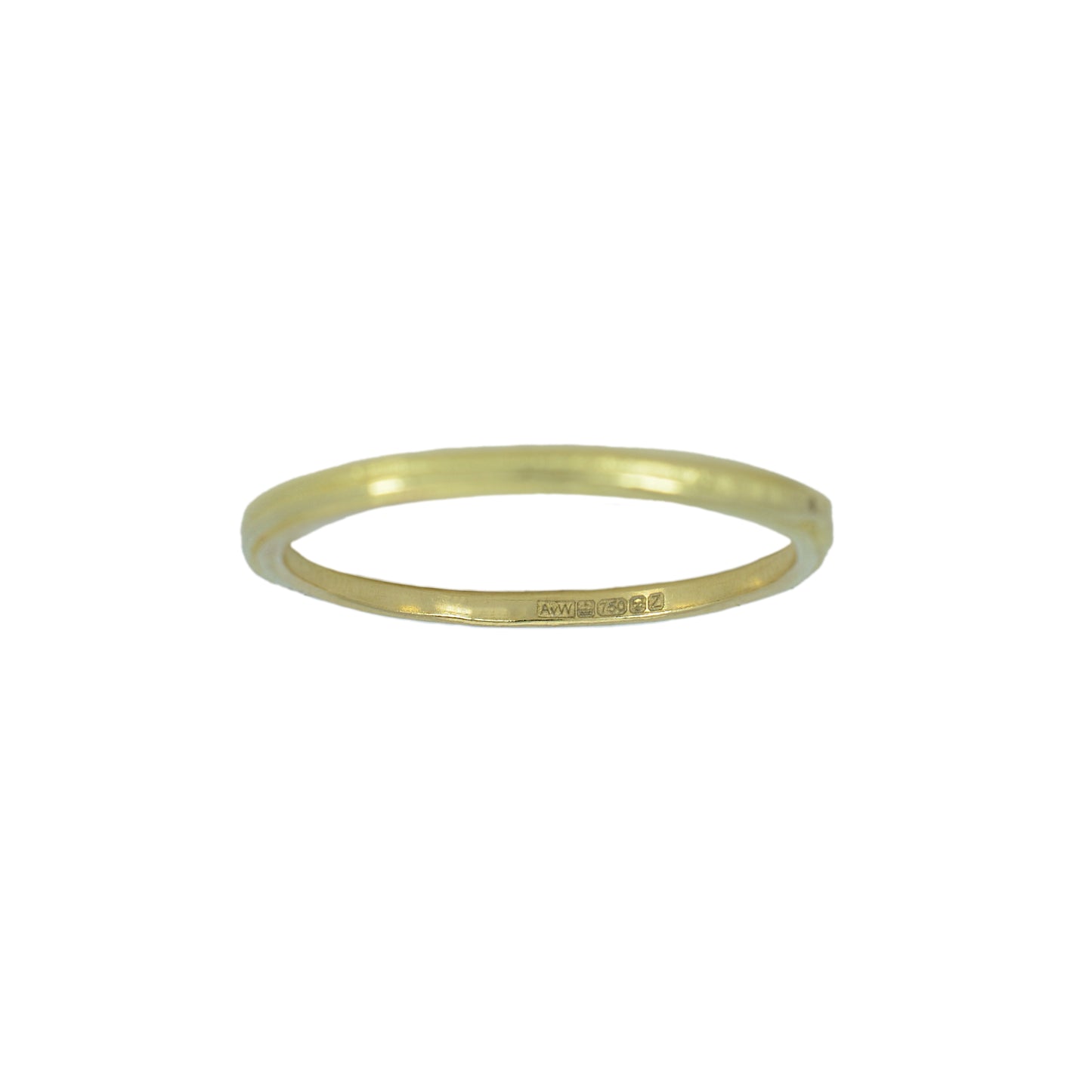 Slim double gold band