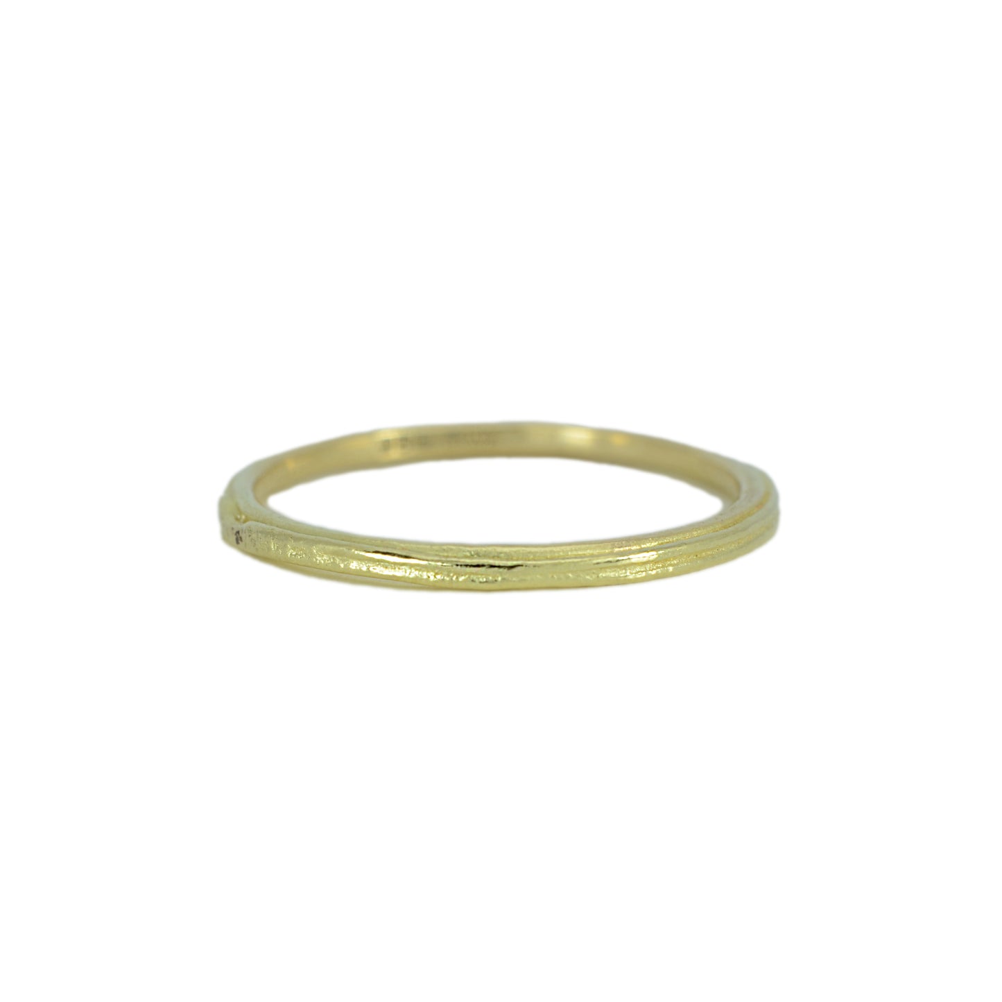 Slim double gold band