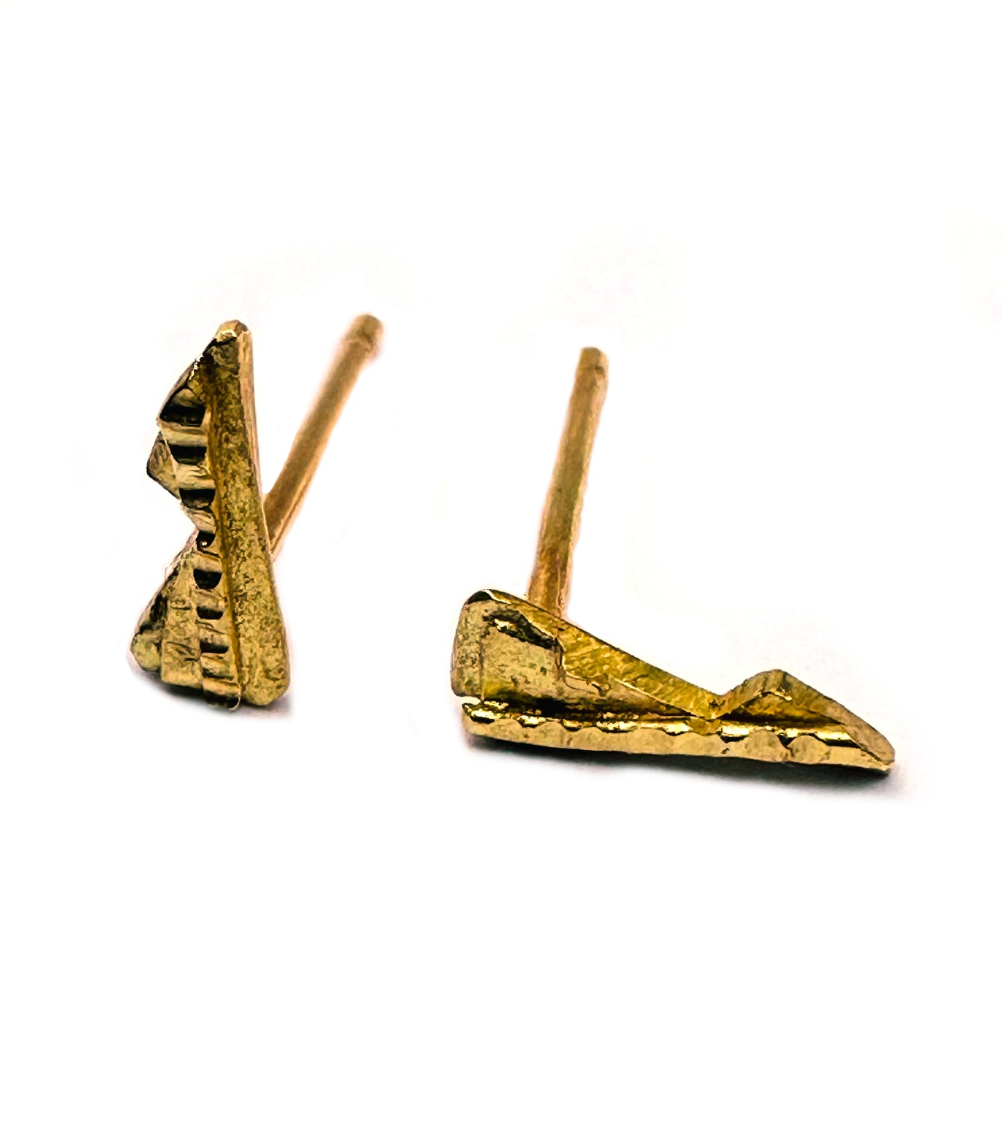 Gold mini shard studs