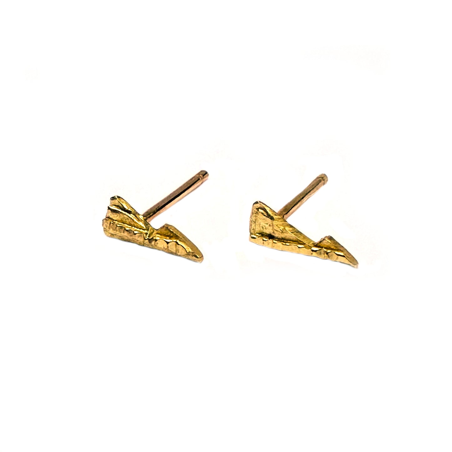 Gold mini shard studs